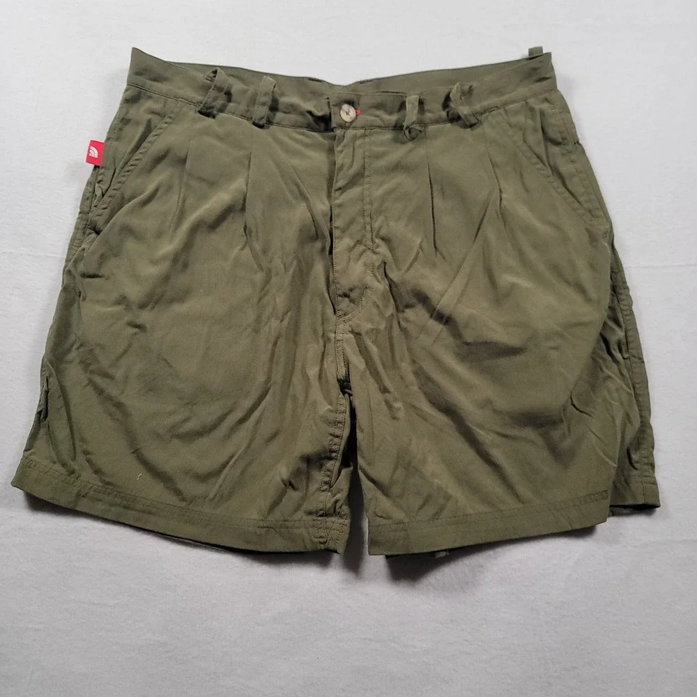 The North Face Cordura Supplex Shorts Mens 36 Olive Y2K Hiking Outdoor 10822